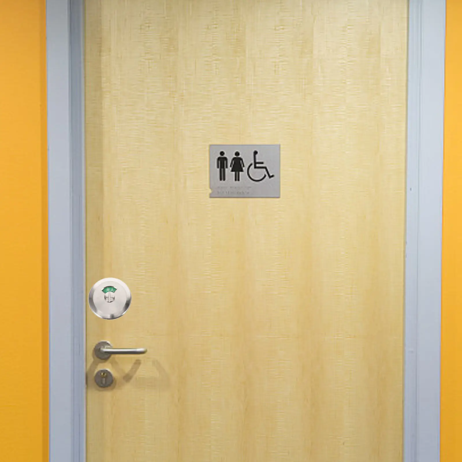 Privacy Indicator Door Lock Bathroom Occupied Vacant Sign Lock for Washrooms Toilets Showers Commercial Facilities Airports
Privacy Indicator Door Lock Bathroom Occupied Vacant Sign Lock for Washrooms Toilets Showers Commercial Facilities Airports