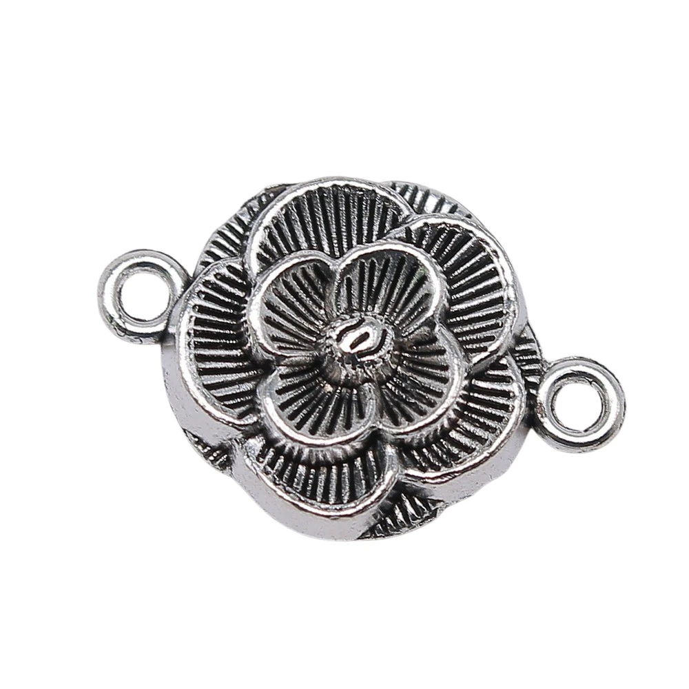 Wholesale 100pcs/bag 25x17mm Flower Connector Charm Flower Charm Connector Flower Connector Charm For Bracelet Making
Wholesale 100pcs/bag 25x17mm Flower Connector Charm Flower Charm Connector Flower Connector Charm For Bracelet Making