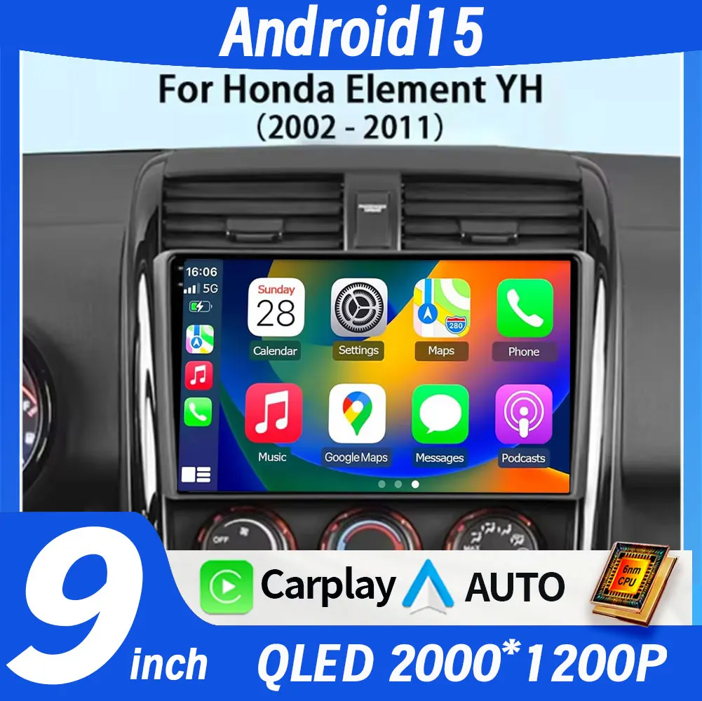 Android 15 Auto для Honda Element YH 2002-2011 Автомобильный радиоприемник Мультимедийный видеоплеер GPS-навигация 4G BT QLED Беспроводной Carplay
Android 15 Auto для Honda Element YH 2002-2011 Автомобильный радиоприемник Мультимедийный видеоплеер GPS-навигация 4G BT QLED Беспроводной Carplay