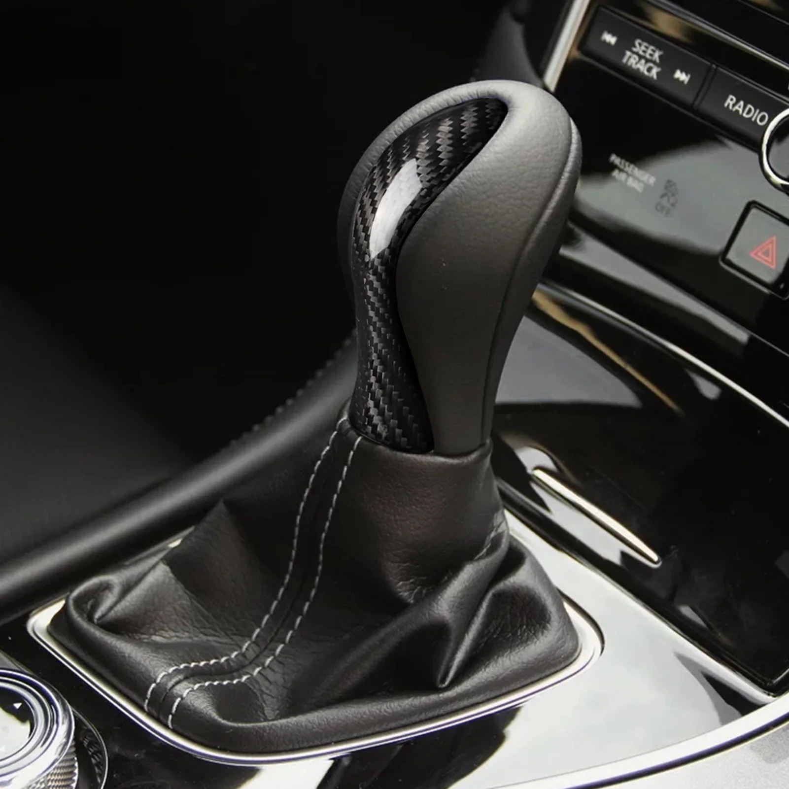 Carbon Gear Knob Trim Gear Knob Cover Gear Knob Cover Trim Carbon Replacement for Q50 Q60 2014‑2020
Carbon Gear Knob Trim Gear Knob Cover Gear Knob Cover Trim Carbon Replacement for Q50 Q60 2014‑2020
