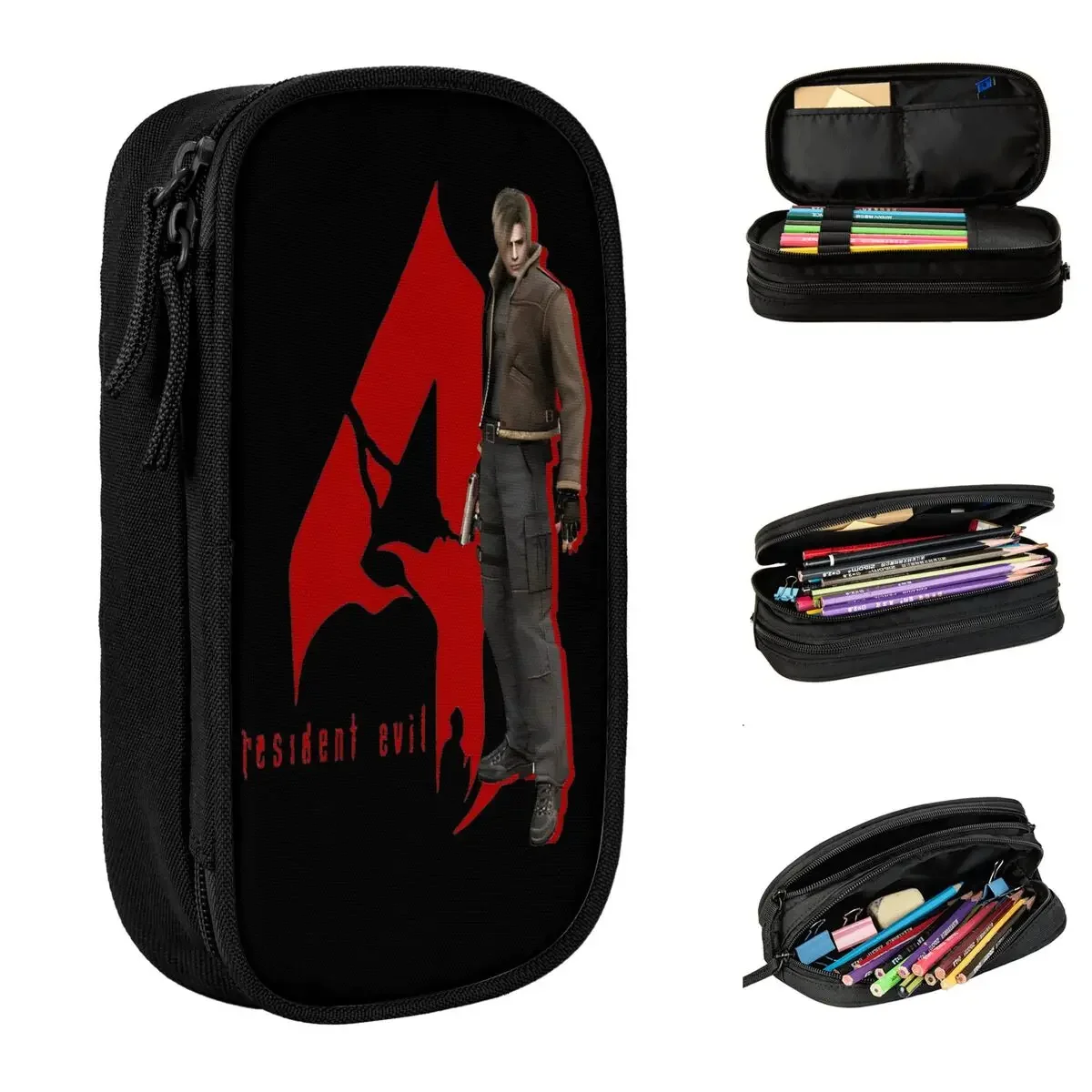 Resident Leon Eviled 4 Pencil Cases Game Umbrella Pencilcases Pen Box for Student Big Capacity Bag Office Zipper Stationery
Resident Leon Eviled 4 Pencil Cases Game Umbrella Pencilcases Pen Box for Student Big Capacity Bag Office Zipper Stationery