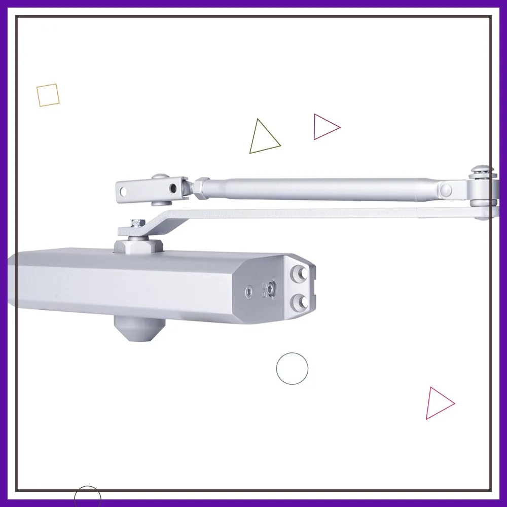 Heavy Duty Commercial Door Closer, Adjustable Size 1-5, 180° Opening Range, Aluminum Finish
Heavy Duty Commercial Door Closer, Adjustable Size 1-5, 180° Opening Range, Aluminum Finish