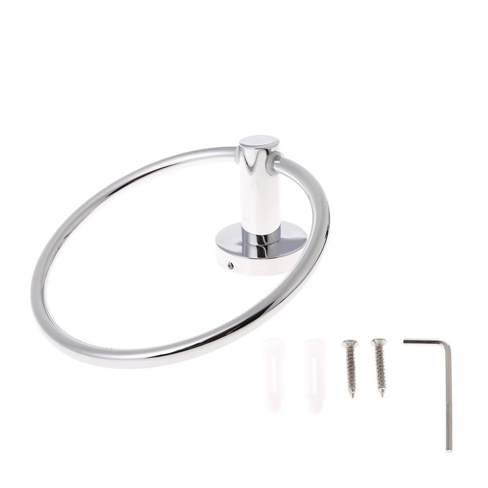 Stainless Steel Ring Bathroom Wall Mount Round Rack Durable Vinyl Surface Easy Installation Drilled Mounting Expansion Screws
Stainless Steel Ring Bathroom Wall Mount Round Rack Durable Vinyl Surface Easy Installation Drilled Mounting Expansion Screws