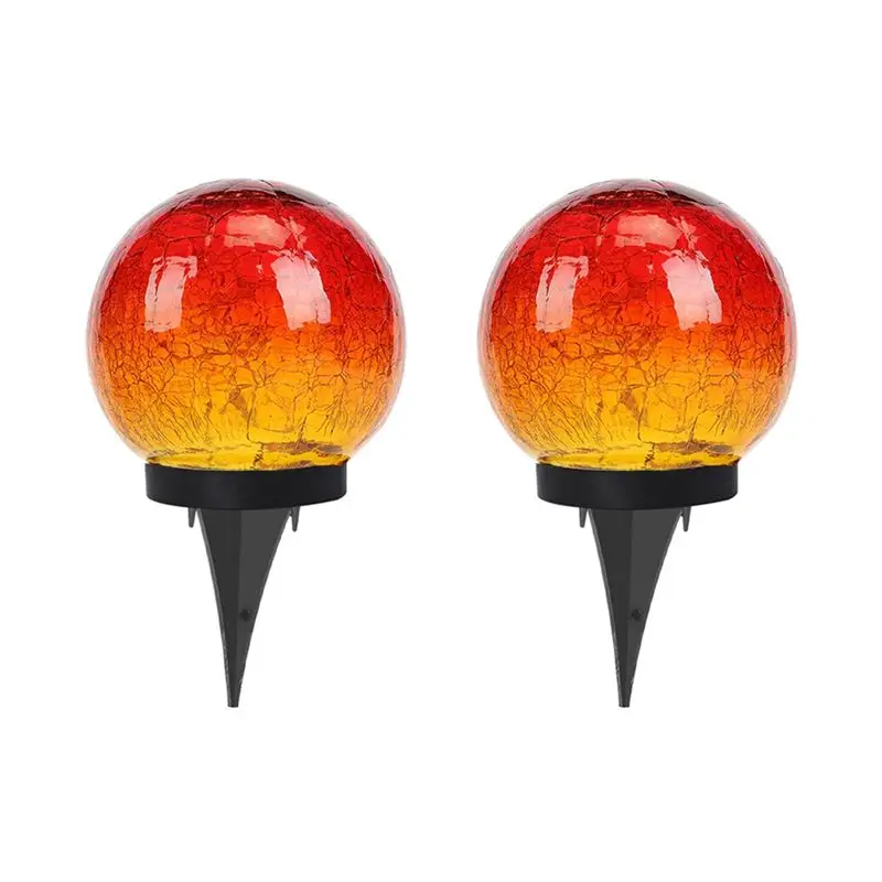 2 шт. солнечных шаровых светильников для наружного декора сада, имитация кракле, для двора, декоративные, для дорожек и газонов - AA26
2 шт. солнечных шаровых светильников для наружного декора сада, имитация кракле, для двора, декоративные, для дорожек и газонов - AA26