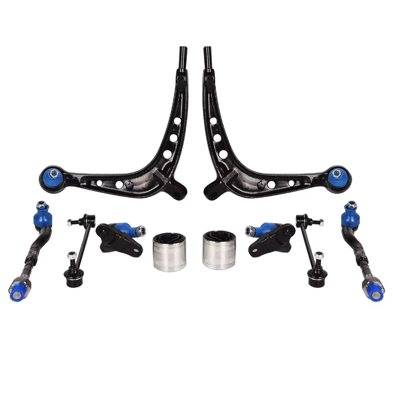 10Pcs New Front Suspension Control Arm Kit for E46 325xi 330xi 2.5L 3.0L
10Pcs New Front Suspension Control Arm Kit for E46 325xi 330xi 2.5L 3.0L