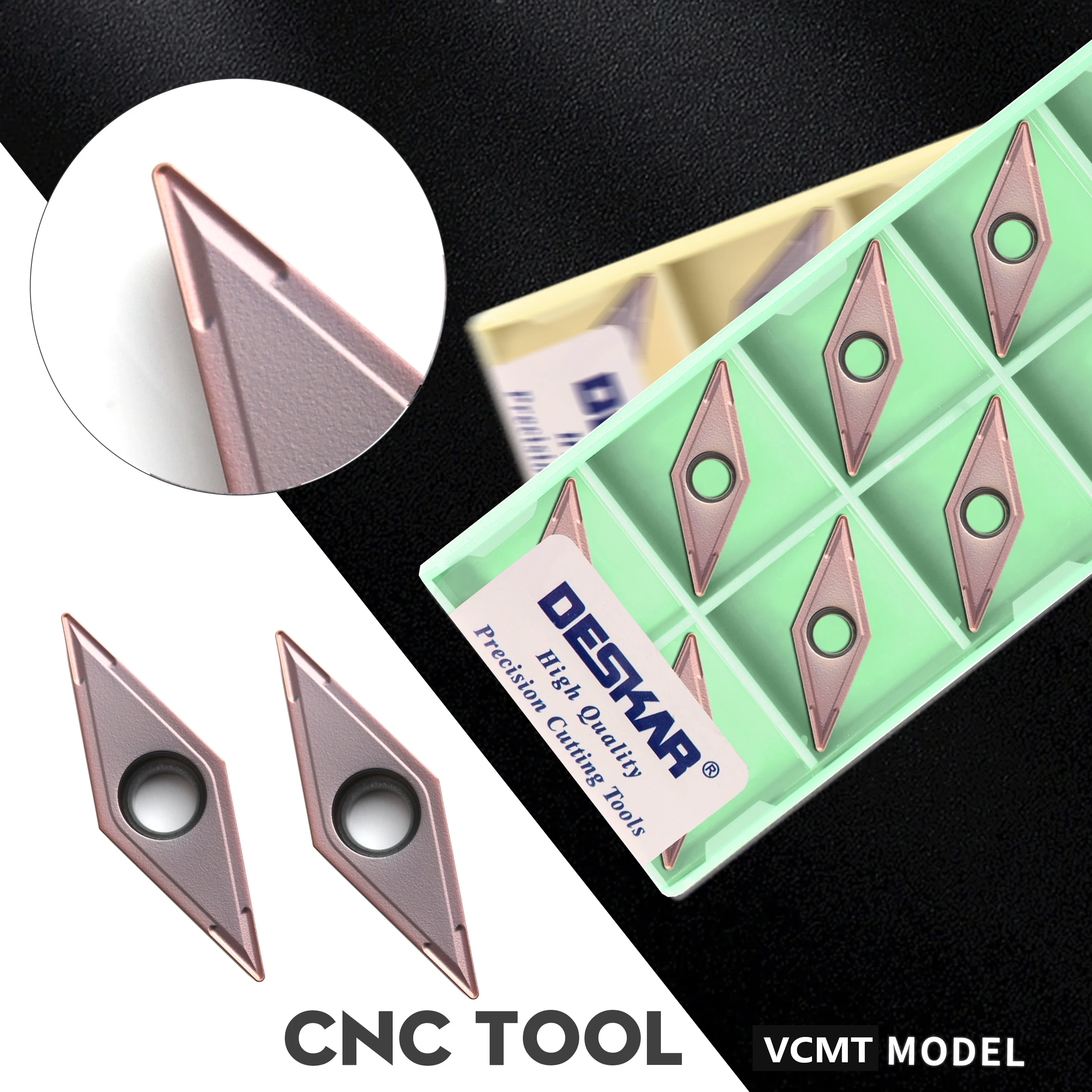 VCMT160404 LF6018 VCMT160408 LF6018 VCMT160404 LF6118 VCMT160408 LF6118 CNC Lathe Cutting Blade Turning Tool For Stainless Steel
VCMT160404 LF6018 VCMT160408 LF6018 VCMT160404 LF6118 VCMT160408 LF6118 CNC Lathe Cutting Blade Turning Tool For Stainless Steel