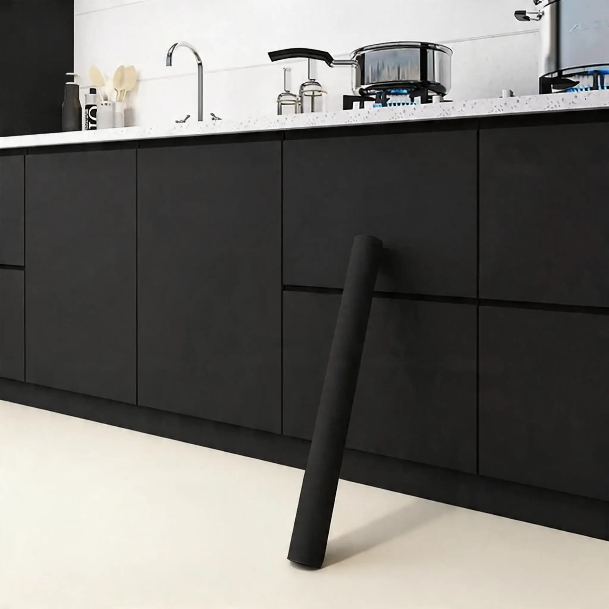 Thick Pure Black Waterproof Removable Wallpaper Matte PVC Self-Adhesive Contact Paper for Countertop Cupboard Shelf Decoration
Thick Pure Black Waterproof Removable Wallpaper Matte PVC Self-Adhesive Contact Paper for Countertop Cupboard Shelf Decoration