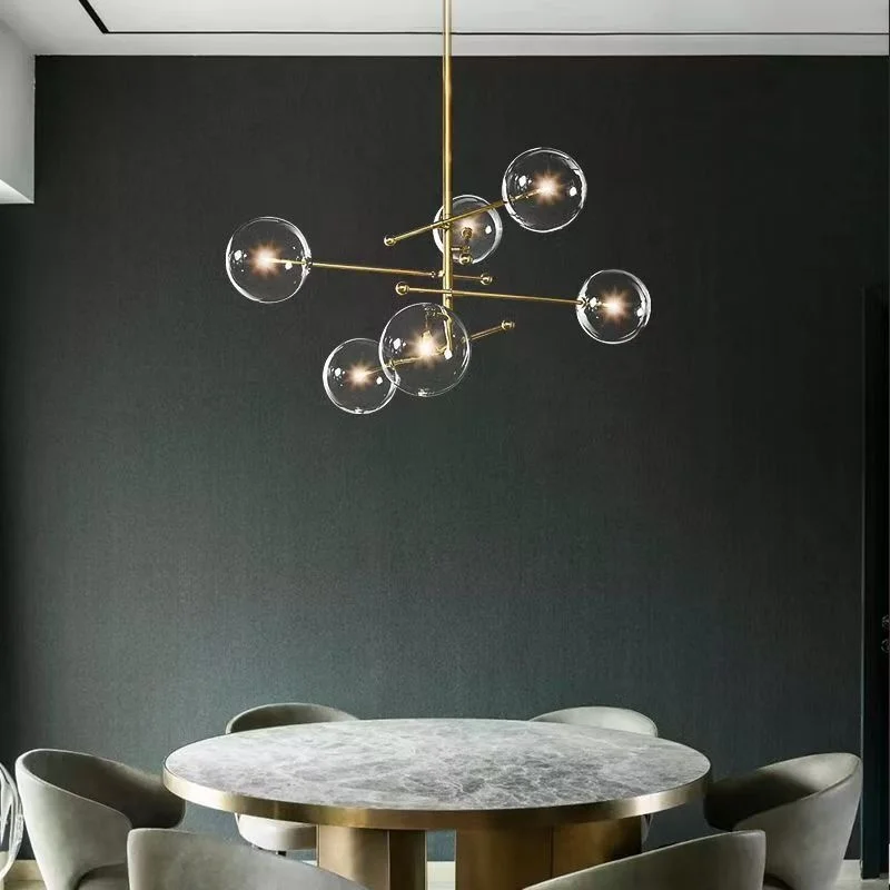 Modern Glass Ball Lamp Nordic Restaurant Art Living Room Designer Minimalist Magic Bean Lighting Fixture
Modern Glass Ball Lamp Nordic Restaurant Art Living Room Designer Minimalist Magic Bean Lighting Fixture