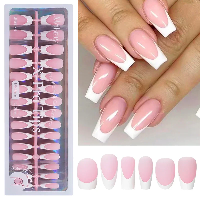 150/160pcs Luxury French Wear Nail Tips Nude Pink Ballet Middle Length False Nail, Pure Color Matte Finish Quality Fake Nails
150/160pcs Luxury French Wear Nail Tips Nude Pink Ballet Middle Length False Nail, Pure Color Matte Finish Quality Fake Nails