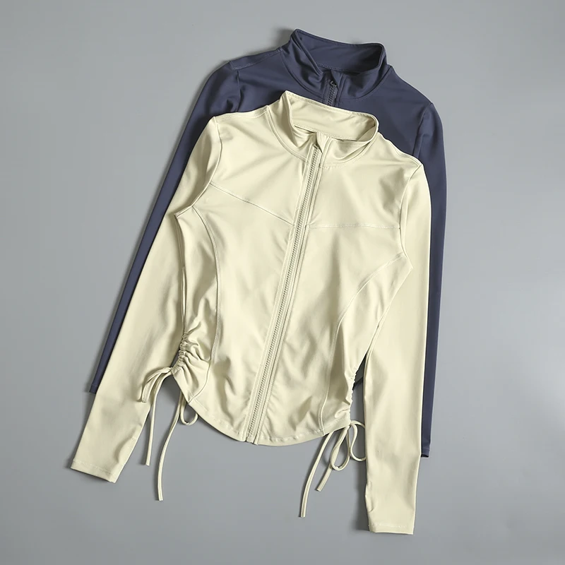 Sports tops for women in spring and autumn long-sleeved tops for slim and slim cardigan zipper gym quick-drying running yoga
Sports tops for women in spring and autumn long-sleeved tops for slim and slim cardigan zipper gym quick-drying running yoga