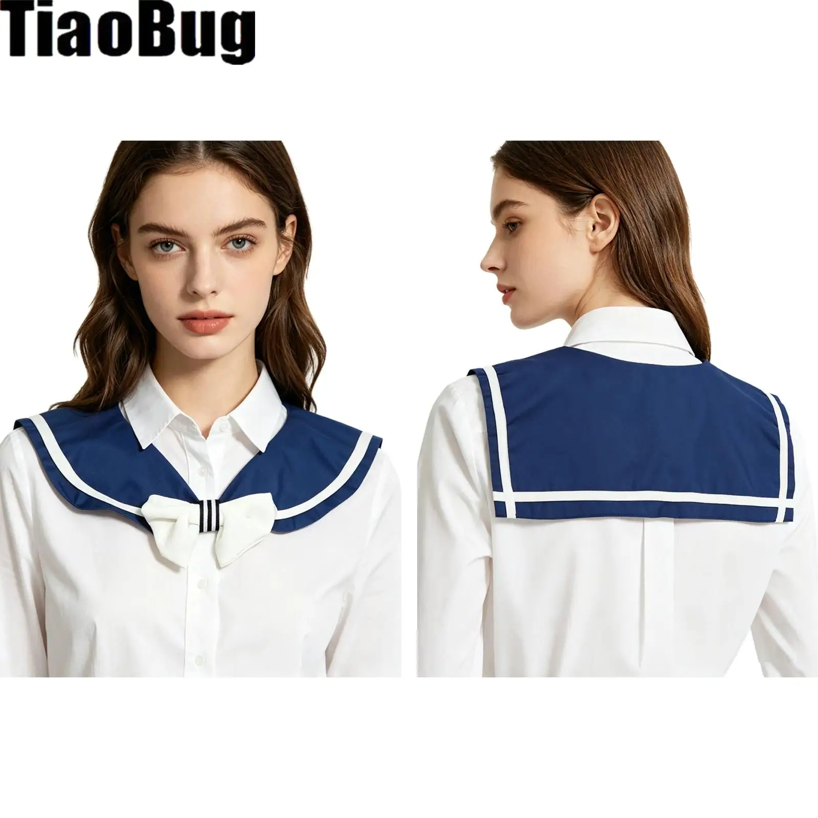 1Pcs Women Girls Bow-tie Navy-style Faux Collar Detachable Shirt Decoration Collar Fake Collar for Sweater Shirt Dress
1Pcs Women Girls Bow-tie Navy-style Faux Collar Detachable Shirt Decoration Collar Fake Collar for Sweater Shirt Dress