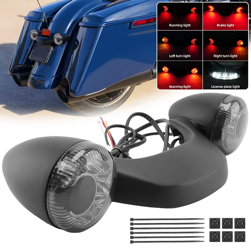 Motorcycle Matte Black Rear Turn Signal Brake Light Bar Lamp For Harley Touring Road Street Glide Road King Special 2010-2023
Motorcycle Matte Black Rear Turn Signal Brake Light Bar Lamp For Harley Touring Road Street Glide Road King Special 2010-2023