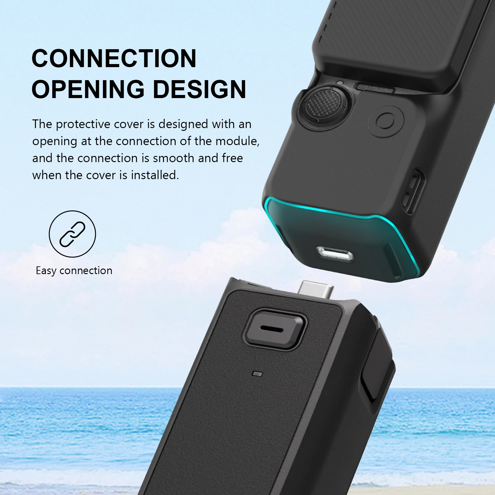 Silicone Protective Case with Lanyard for DJI Osmo Pocket 4 Camera, Soft Skin Cover Sleeve with Screen Protection for Travel
Silicone Protective Case with Lanyard for DJI Osmo Pocket 4 Camera, Soft Skin Cover Sleeve with Screen Protection for Travel