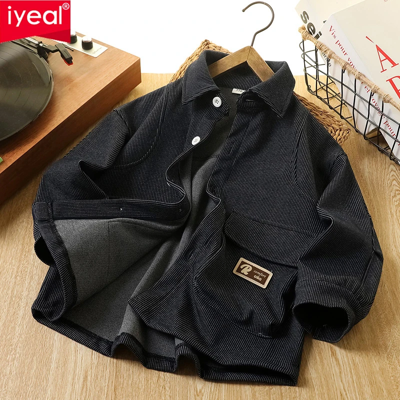 IYEAL Boys' Spring Autumn Shirt New Collection Children's Wear Long Sleeve Flip Collar Cardigan Fashion Children's Shirt Coat
IYEAL Boys' Spring Autumn Shirt New Collection Children's Wear Long Sleeve Flip Collar Cardigan Fashion Children's Shirt Coat