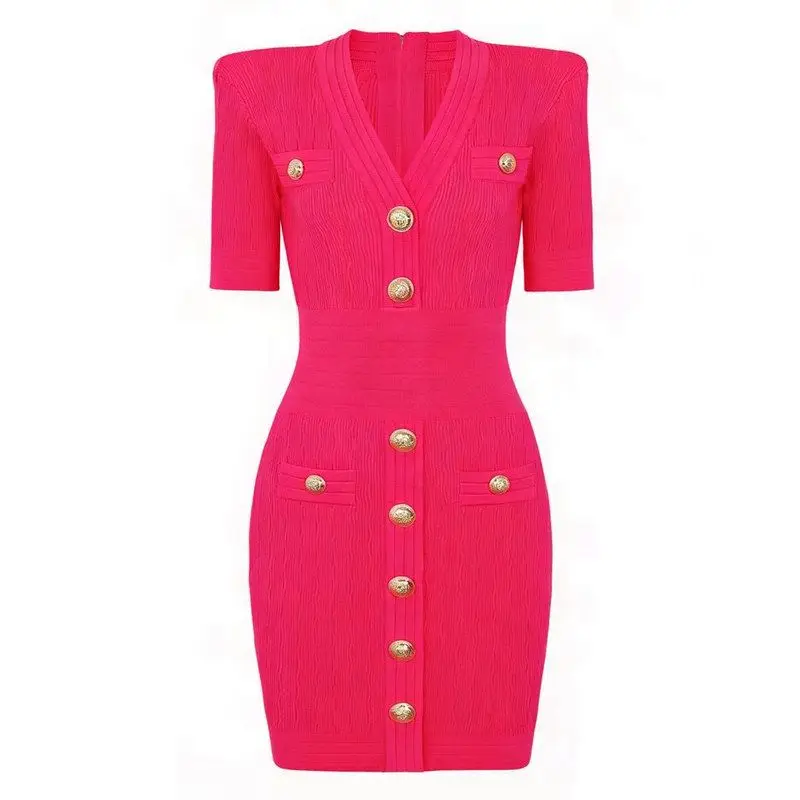 Elegant Short Knitted Dress Slim Fit V-Neck Sleeveless Midi Dress High Quality Fashionable Women's Clothing Citywalk Style
Elegant Short Knitted Dress Slim Fit V-Neck Sleeveless Midi Dress High Quality Fashionable Women's Clothing Citywalk Style