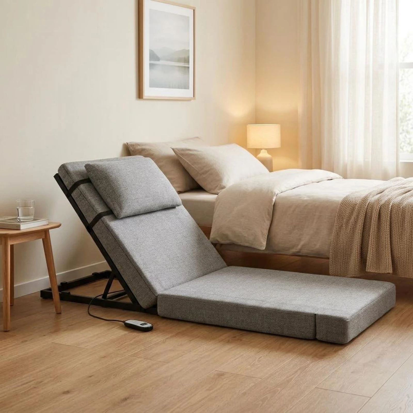 Electric Lifting Backrest Easy to Use Electric Lifting Mattress Adjustable Bed Backrest Handheld Controller Control Medical Aid
Electric Lifting Backrest Easy to Use Electric Lifting Mattress Adjustable Bed Backrest Handheld Controller Control Medical Aid
