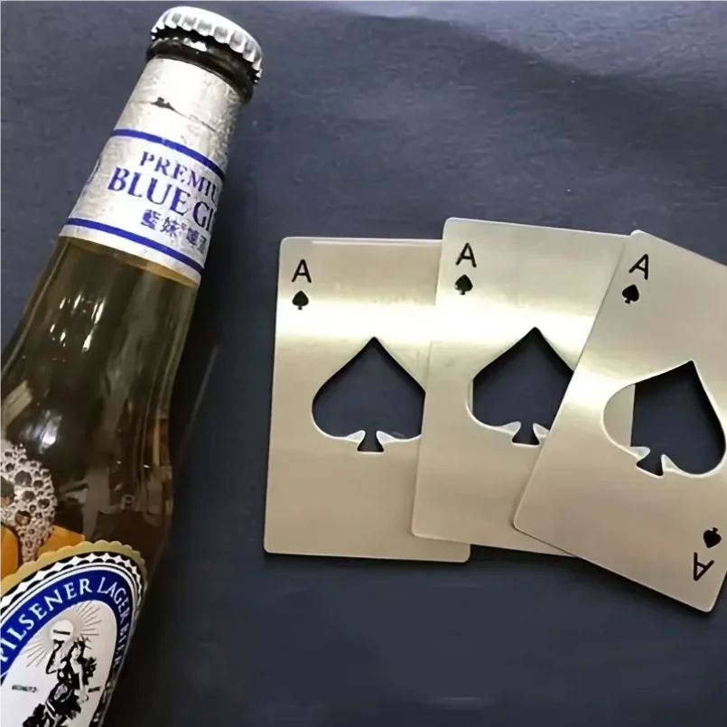 1pc Poker Shaped Steel Beer Bottle Opener, Outdoor Concealed Poker For Throwing Practice
1pc Poker Shaped Steel Beer Bottle Opener, Outdoor Concealed Poker For Throwing Practice
