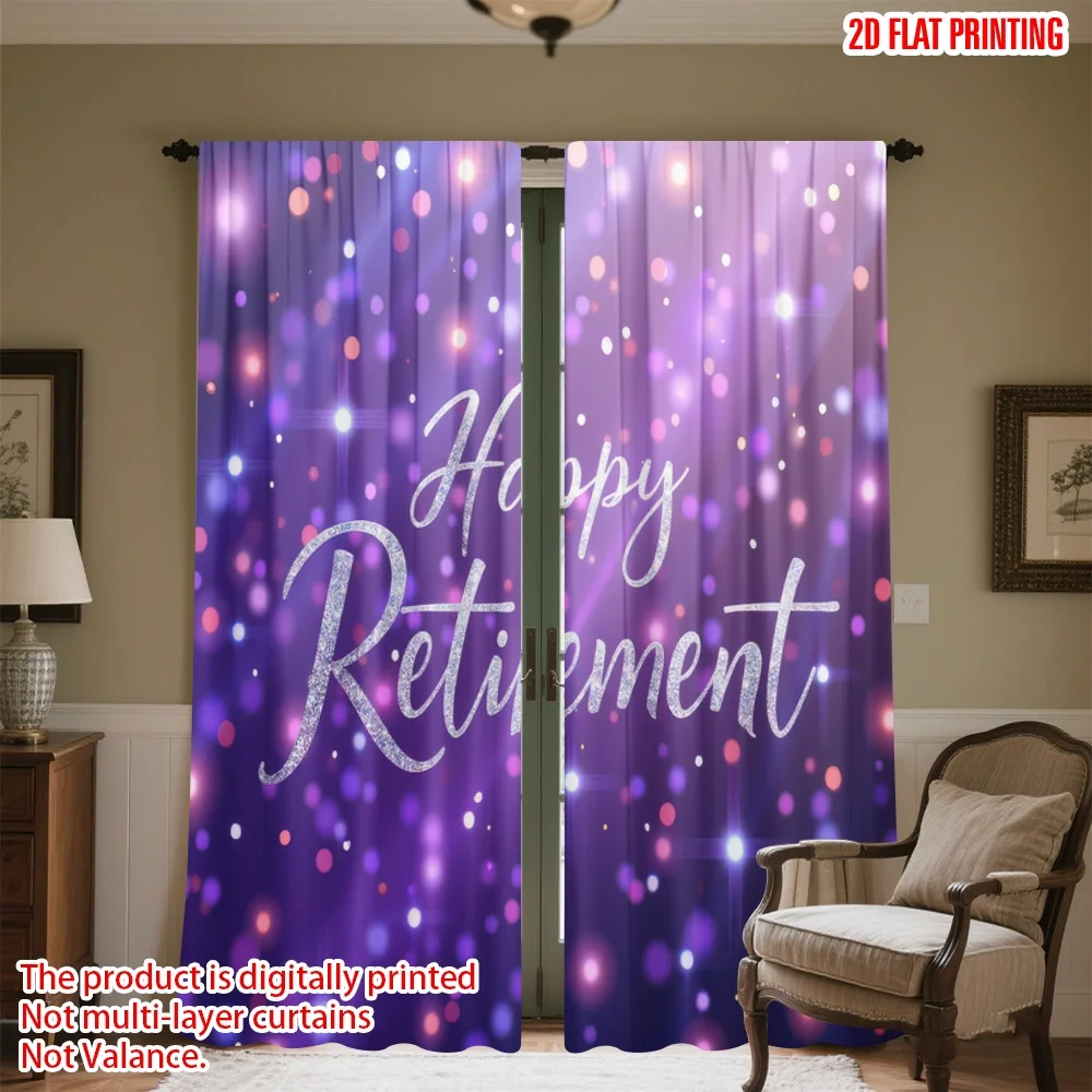 2D flat printing 2pcs Party Curtains Retirement Celebration Sparkles(1) Digital Printed Polyester Drapes Party Decorations Use
2D flat printing 2pcs Party Curtains Retirement Celebration Sparkles(1) Digital Printed Polyester Drapes Party Decorations Use