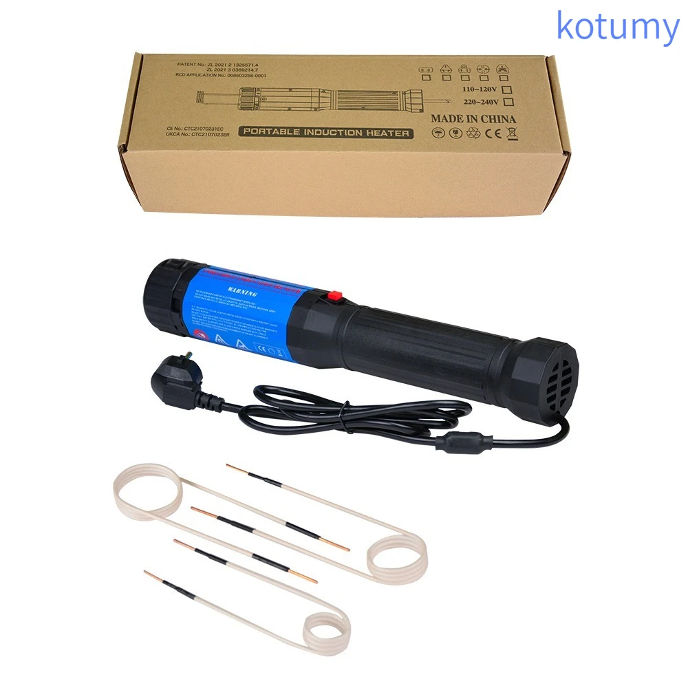 KOTUMY Mini Industrial Induction Heater 1400W 110V 220V 230V Water Cooling Free Design with Multiple Heating Coils Kit
KOTUMY Mini Industrial Induction Heater 1400W 110V 220V 230V Water Cooling Free Design with Multiple Heating Coils Kit
