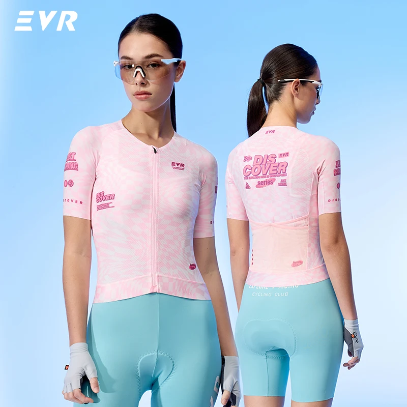 EVR Pro Summer Cycling Jersey Women Lightweight Bicycle Clothing MTB Jersey with Pockets Quick Dry Bike Riding Shirt Clothes
EVR Pro Summer Cycling Jersey Women Lightweight Bicycle Clothing MTB Jersey with Pockets Quick Dry Bike Riding Shirt Clothes