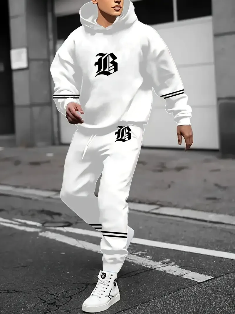 The new men's set for Spring and Autumn 2025 features a casual fashionable comfortable and soft 3D letter pattern print
The new men's set for Spring and Autumn 2025 features a casual fashionable comfortable and soft 3D letter pattern print