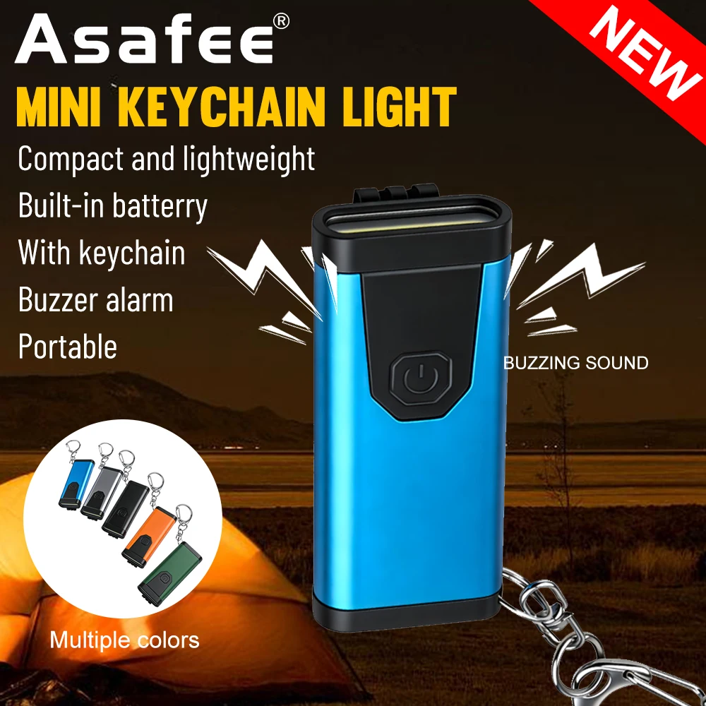 X619 Mini Keychain Flashlight 9 COB LED 50LM Max Type-C Rechargeable Torch 4 Modes with Audible Alarm Keychain EDC Flashlight
X619 Mini Keychain Flashlight 9 COB LED 50LM Max Type-C Rechargeable Torch 4 Modes with Audible Alarm Keychain EDC Flashlight