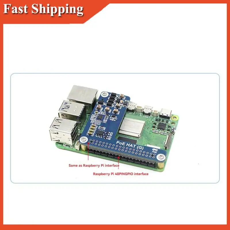 Efficient For Raspberry Pi 5 Poe HAT 802.3Af/At Poe HAT (G) For Raspberry Pi 5 POE Ethernet Power Supply Expansion Board
Efficient For Raspberry Pi 5 Poe HAT 802.3Af/At Poe HAT (G) For Raspberry Pi 5 POE Ethernet Power Supply Expansion Board