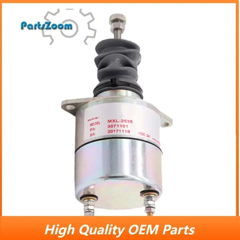 24V Fuel Shut Down Solenoid Valve SA-1637-24 307-1101 Compatible with Excavator Disel Engine Parts
24V Fuel Shut Down Solenoid Valve SA-1637-24 307-1101 Compatible with Excavator Disel Engine Parts
