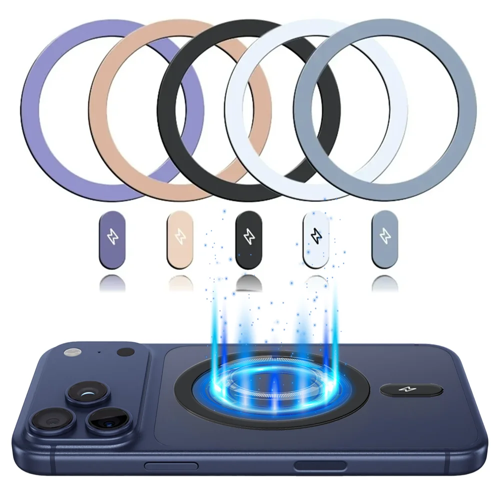 5-1 шт. универсальное металлическое магнитное кольцо для беспроводного зарядного устройства Magsafe, наклейка из железного листа, автомобильный держатель для телефона для IPhone 17 16 15
5-1 шт. универсальное металлическое магнитное кольцо для беспроводного зарядного устройства Magsafe, наклейка из железного листа, автомобильный держатель для телефона для IPhone 17 16 15