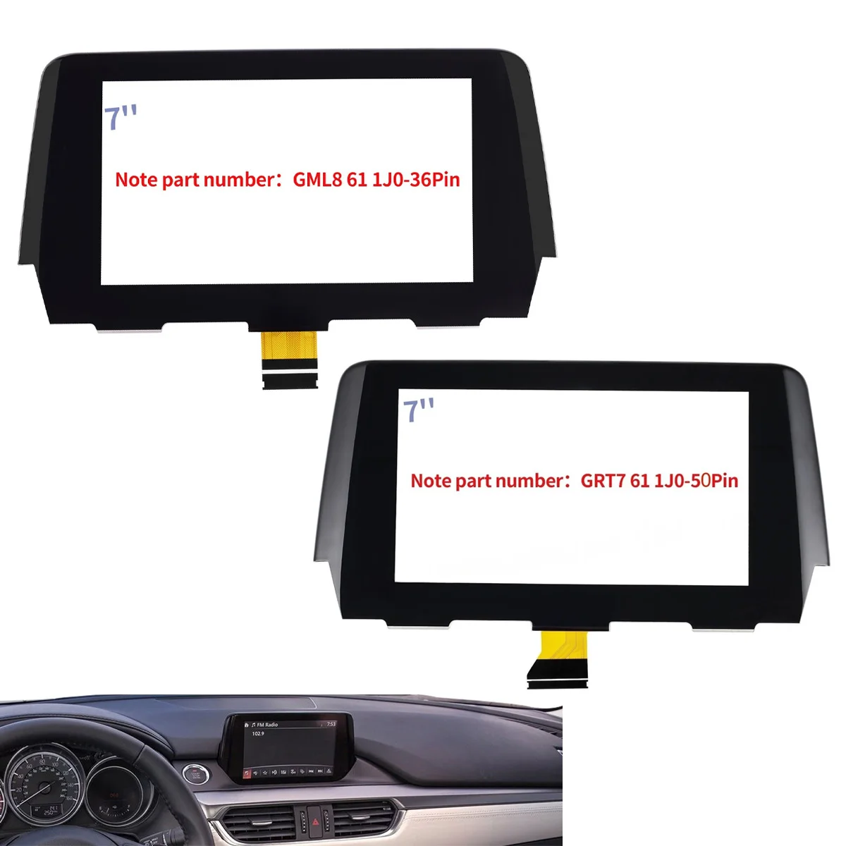 7 Inch Touch Screen Glass Panel Digitizer Lens Sensor For Mazda6 2016-2018 Car Radio DVD Player GPS Navigation
7 Inch Touch Screen Glass Panel Digitizer Lens Sensor For Mazda6 2016-2018 Car Radio DVD Player GPS Navigation