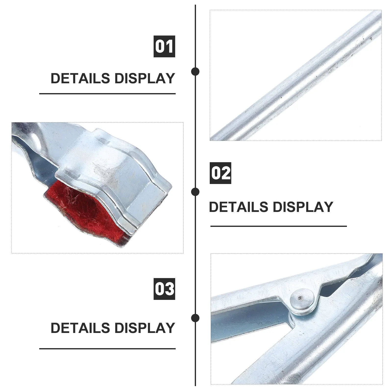 2 Pcs Iron Test Tube Clamp Lab Holder Adjustable Clips for Experiment Tubes Galvanized Holder Anti Skid Pad Small
2 Pcs Iron Test Tube Clamp Lab Holder Adjustable Clips for Experiment Tubes Galvanized Holder Anti Skid Pad Small