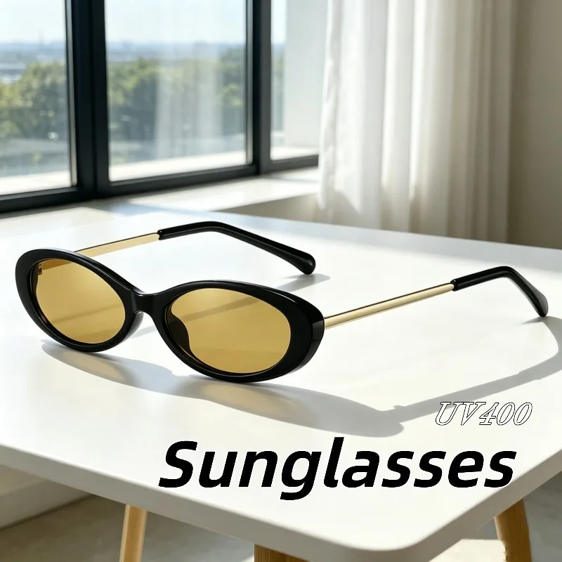 New Fashion Oval-Frame UV400 Sunglasses Outdoor Minimalist Versatile Shades Eyewear Women's Street Style HD Anti-UV Eyeglasses
New Fashion Oval-Frame UV400 Sunglasses Outdoor Minimalist Versatile Shades Eyewear Women's Street Style HD Anti-UV Eyeglasses