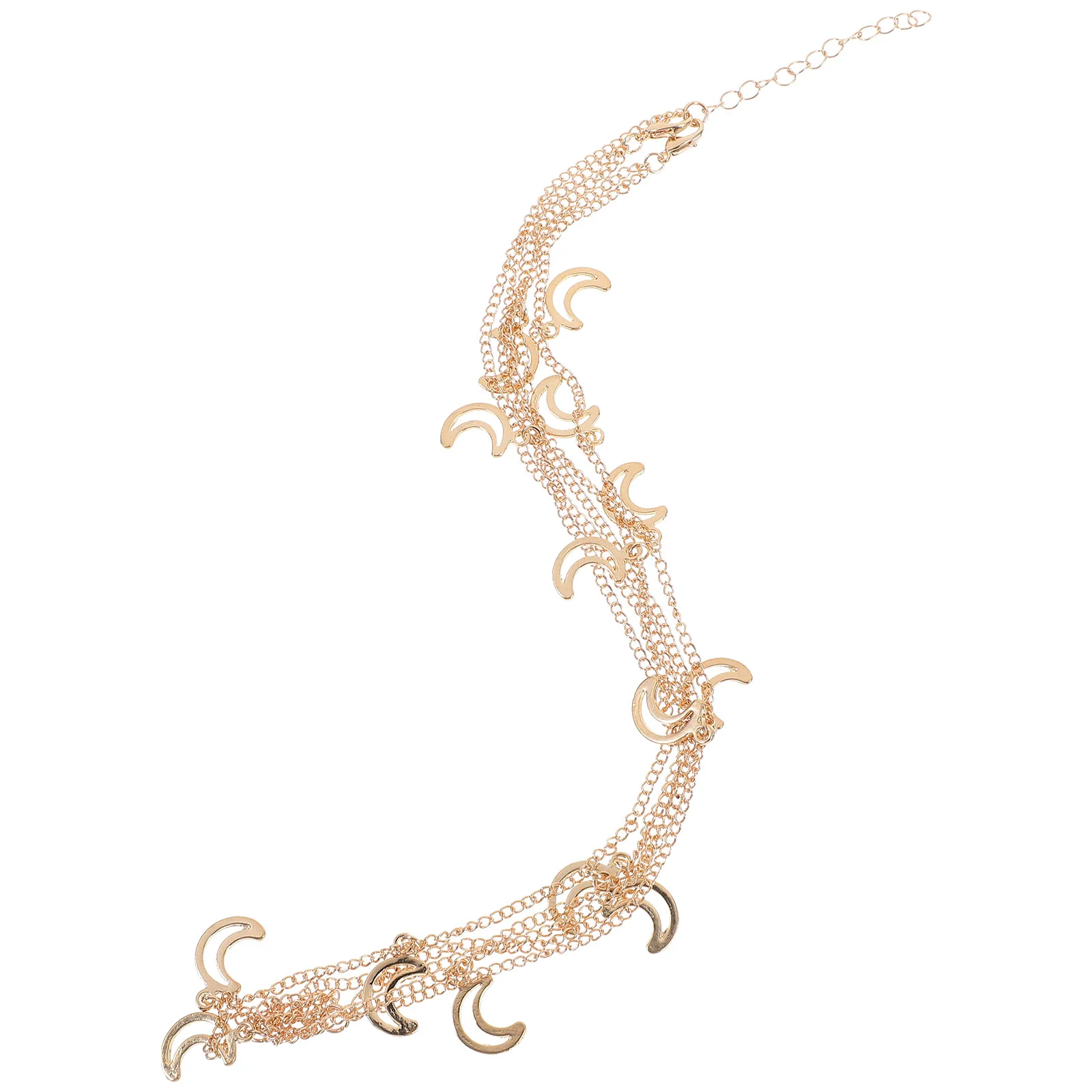 Gold Body Chain Women Headband Bridal Accessories Wedding Headpiece Moon Pendants Alloy Delicate Design Sparkles Eye catching
Gold Body Chain Women Headband Bridal Accessories Wedding Headpiece Moon Pendants Alloy Delicate Design Sparkles Eye catching