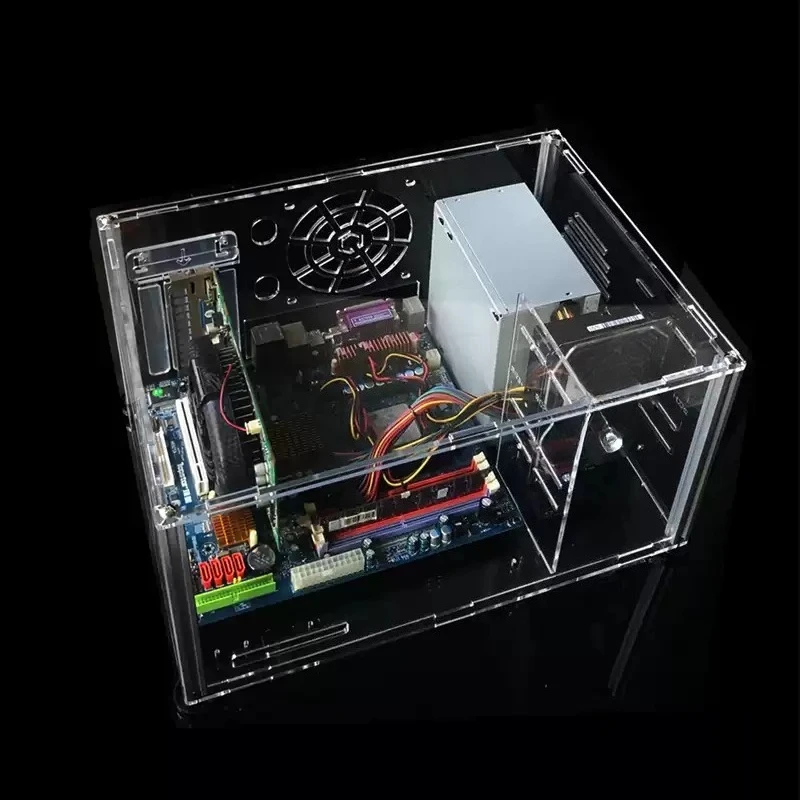 Acrylic Transparent DIY PC Case Enclosed MATX Desktop Motherboard Assembly Bracket Computer Chassis Rack
Acrylic Transparent DIY PC Case Enclosed MATX Desktop Motherboard Assembly Bracket Computer Chassis Rack