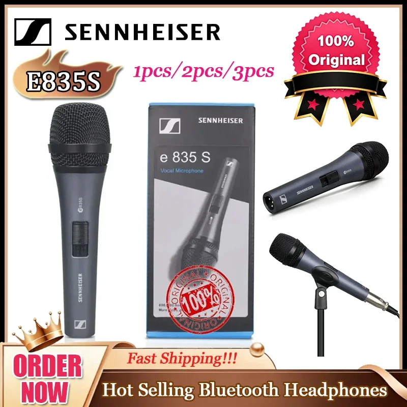 Профессиональный оригинальный динамический микрофон Sennheiser E835S с кардиоидной диаграммой направленности, проводной, для вокала, ручной, для сцены и пения
Профессиональный оригинальный динамический микрофон Sennheiser E835S с кардиоидной диаграммой направленности, проводной, для вокала, ручной, для сцены и пения