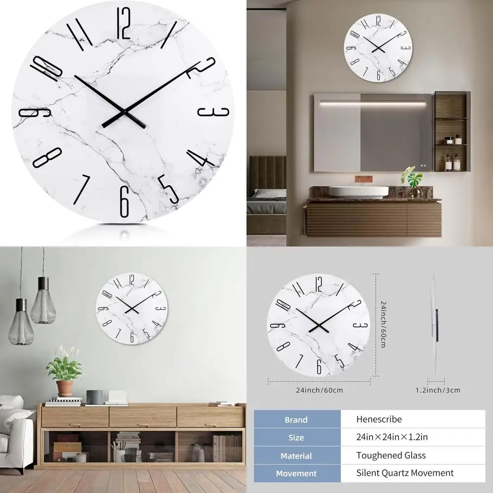 Battery-Powered Decorative Wall Clocks for Living Spaces, Silent Timepieces for Home & Kitchen
Battery-Powered Decorative Wall Clocks for Living Spaces, Silent Timepieces for Home & Kitchen