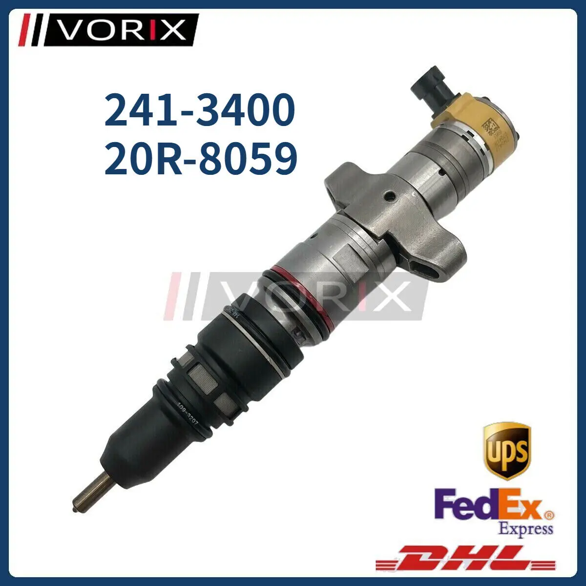 241-3400 20R-8059 Common Rail Fuel Injector for CAT C7 Diesel Engine Parts 
241-3400 20R-8059 Common Rail Fuel Injector for CAT C7 Diesel Engine Parts