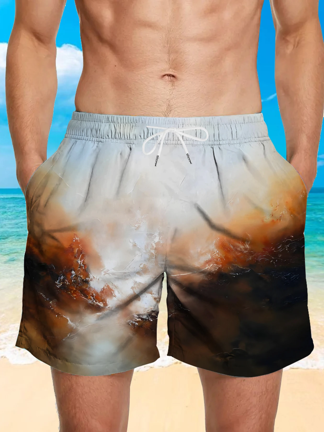 Thin Section Quick Dry Polyester Shorts Men Full Digital Print Outdoor Beach Pants
Thin Section Quick Dry Polyester Shorts Men Full Digital Print Outdoor Beach Pants