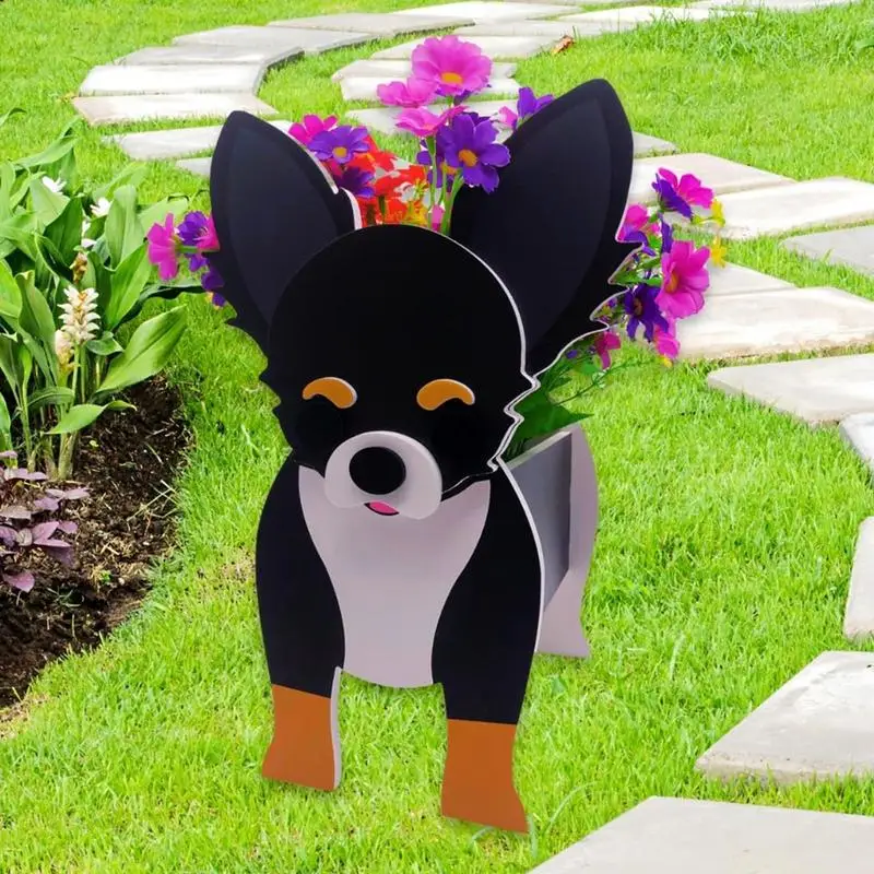 Cute Dog Shaped Planter Garden Flower Pot Dog Black And White Chihuahua Cute Animal Planters Flower Pot Dog Planter Garden Decor
Cute Dog Shaped Planter Garden Flower Pot Dog Black And White Chihuahua Cute Animal Planters Flower Pot Dog Planter Garden Decor