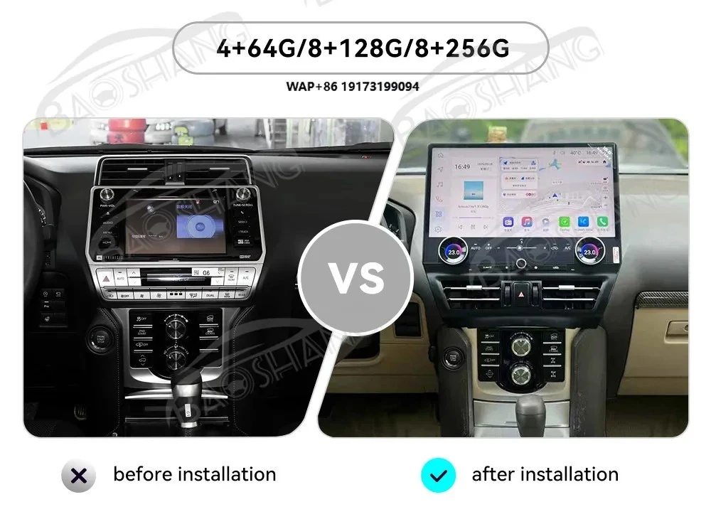 BaoShang 16,8-дюймовый автомобильный мультимедийный радиоприемник на базе Android для автомобиля 2010-2021, мультимедийный плеер, Wi-Fi, 4G, CarPlay 360
BaoShang 16,8-дюймовый автомобильный мультимедийный радиоприемник на базе Android для автомобиля 2010-2021, мультимедийный плеер, Wi-Fi, 4G, CarPlay 360