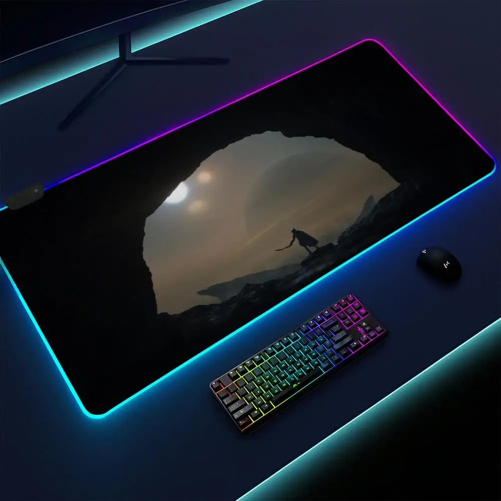 Коврик для мыши Super Predator Badlands, игровой коврик, с подсветкой светодиодами, нескользящая основа, водонепроницаемый, большой настольный коврик, мягкая поверхность
Коврик для мыши Super Predator Badlands, игровой коврик, с подсветкой светодиодами, нескользящая основа, водонепроницаемый, большой настольный коврик, мягкая поверхность