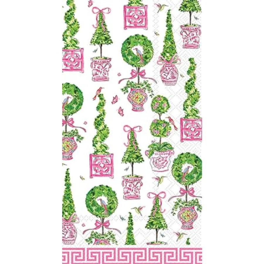 IHR Ideal Home Range Dinner pkins Rosanne Beck Disposable 3-Ply Paper Hand Towels 8.5" x 4.5" Pink Topiaries 16-Count
IHR Ideal Home Range Dinner pkins Rosanne Beck Disposable 3-Ply Paper Hand Towels 8.5" x 4.5" Pink Topiaries 16-Count