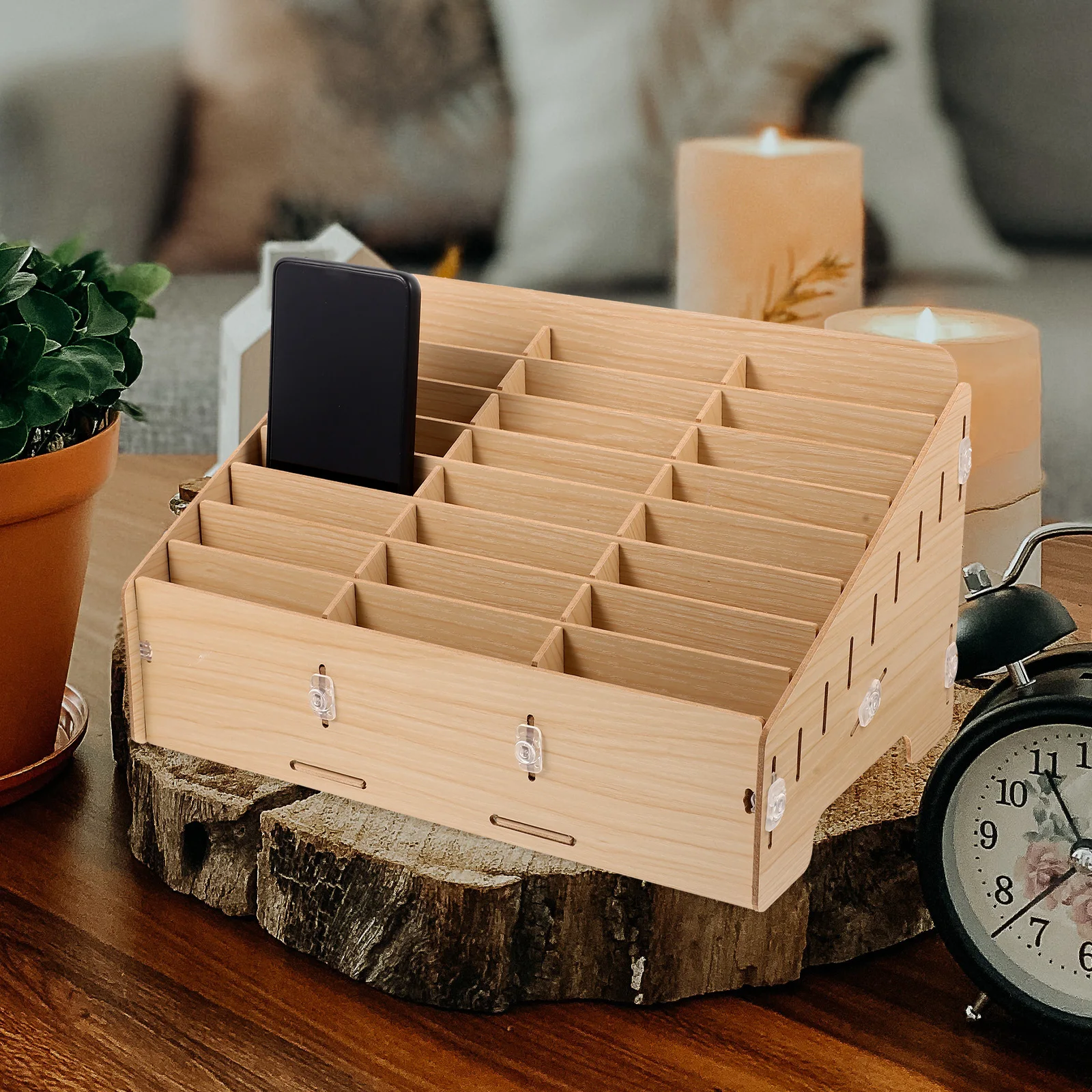 Wooden Desktop Storage Cell Phone Holder Stand Organizer for Office Home Repair Shop Natural Wood Cell Phone Display for School
Wooden Desktop Storage Cell Phone Holder Stand Organizer for Office Home Repair Shop Natural Wood Cell Phone Display for School