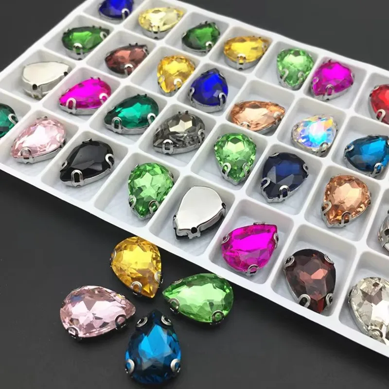All Sizes Teardrop D Claw Rhinestone Droplet Sew On Glass Crystal Stone Pear Multi Colors Diyone Multi Colors diy for dress/bags
All Sizes Teardrop D Claw Rhinestone Droplet Sew On Glass Crystal Stone Pear Multi Colors Diyone Multi Colors diy for dress/bags