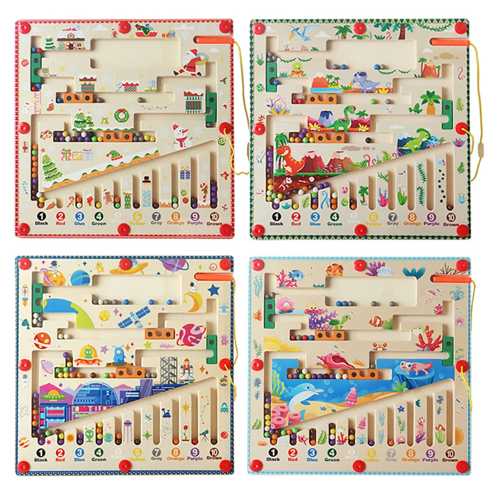 Montessori Toys Wooden Puzzle Activity Board Magnetic Color and Number Maze Learning Puzzle Counting Matching Toys for Toddlers
Montessori Toys Wooden Puzzle Activity Board Magnetic Color and Number Maze Learning Puzzle Counting Matching Toys for Toddlers