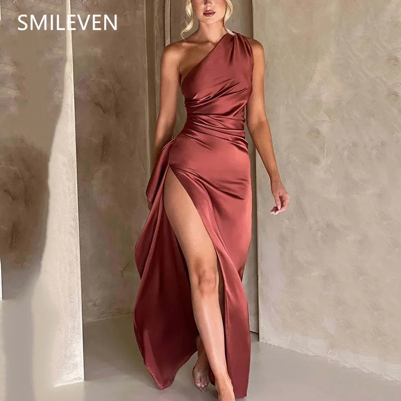 Smileven Sleeveless Sexy One Shoulder Mermaid Sexy Backless Prom Dresses Side Split Evening Dress Birthday Gift 2025 Customized
Smileven Sleeveless Sexy One Shoulder Mermaid Sexy Backless Prom Dresses Side Split Evening Dress Birthday Gift 2025 Customized