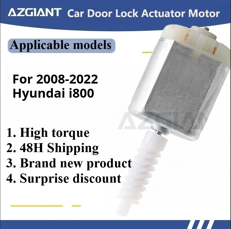 AZGIANT Door Lock Actuator Latch Motor Mechanism for 2008-2022 Hyundai i800 new high Plastic worm OEM Quiet Low Noise
AZGIANT Door Lock Actuator Latch Motor Mechanism for 2008-2022 Hyundai i800 new high Plastic worm OEM Quiet Low Noise