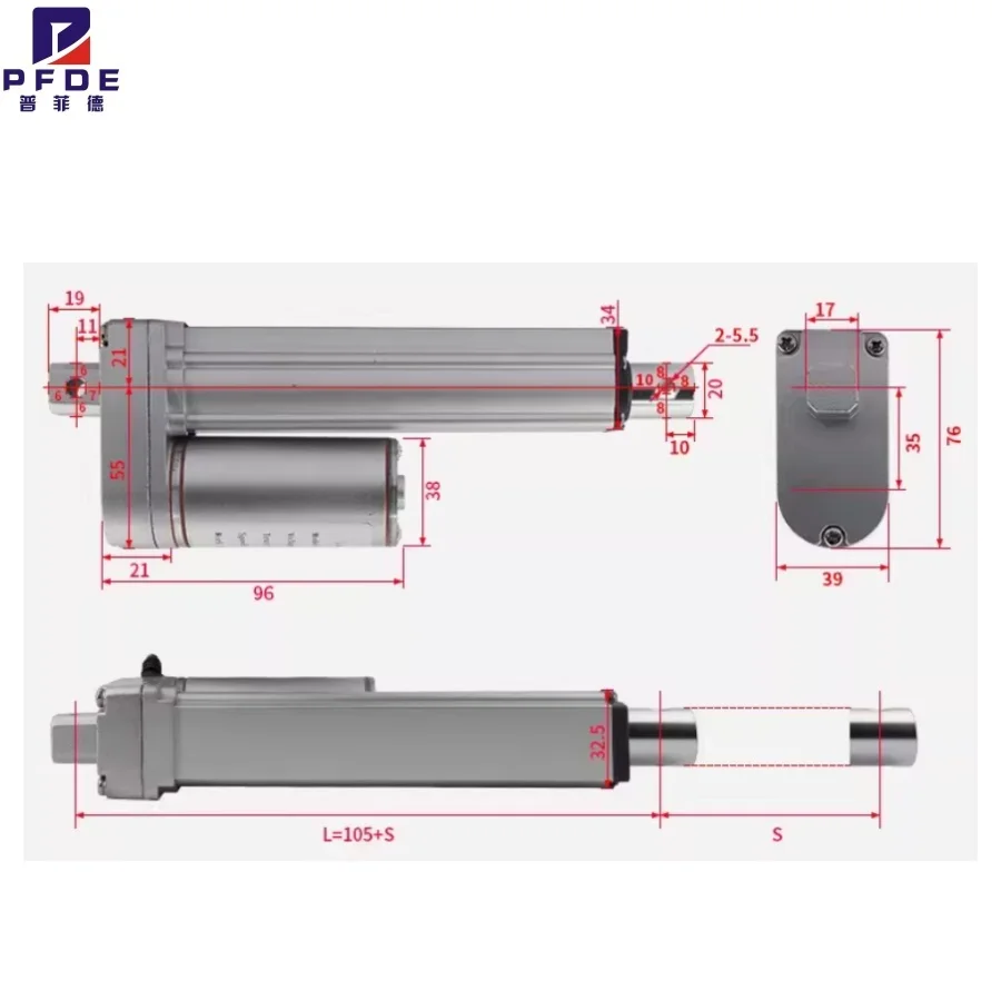high torque Linear Actuator Waterproof IP65 2000N Stroke 20mm to 100mm Solar Tracker Motorisation Motor 150N to 2000N
high torque Linear Actuator Waterproof IP65 2000N Stroke 20mm to 100mm Solar Tracker Motorisation Motor 150N to 2000N