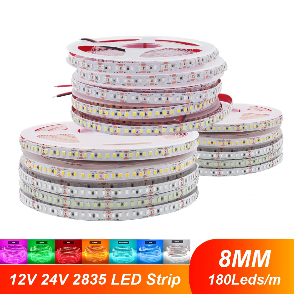 Светодиодная лента SMD 2835 постоянного тока 12 В 24 В, 180 светодиодов/м, теплый/натуральный белый/красный/зеленый/голубой ледяной/розовый/оранжевый гибкая лента, веревочный светильник 5 м 10 м
Светодиодная лента SMD 2835 постоянного тока 12 В 24 В, 180 светодиодов/м, теплый/натуральный белый/красный/зеленый/голубой ледяной/розовый/оранжевый гибкая лента, веревочный светильник 5 м 10 м