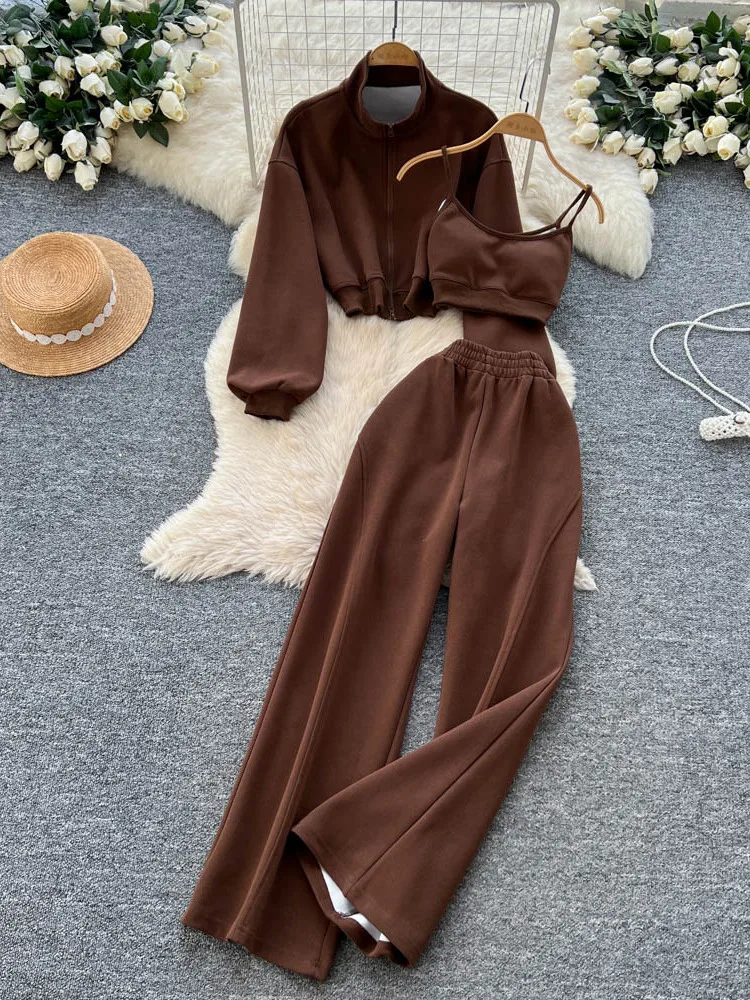 Повседневный комплект футболок Spor, женская майка Csole ort Sve Long Sve с воротником-стойкой Jaet, широкие брюки с высокой талией
Повседневный комплект футболок Spor, женская майка Csole ort Sve Long Sve с воротником-стойкой Jaet, широкие брюки с высокой талией